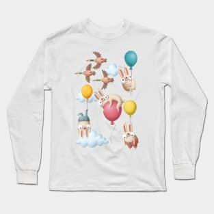 Floating Bunnies Long Sleeve T-Shirt